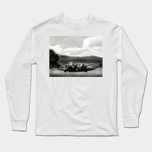 Taking away the bales - near Conwy, North Wales Long Sleeve T-Shirt